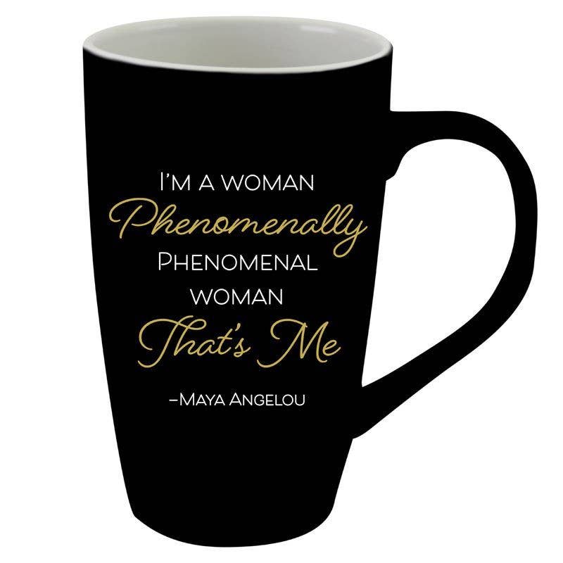 Phenomenal Woman Latte Mug & Phenomenal Woman Canvas Bag