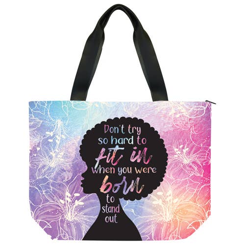 Born to Stand Out Canvas Bag and Latte Mug