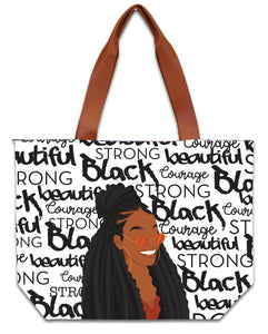 Black and Beautiful Canvas Handbag Bundle