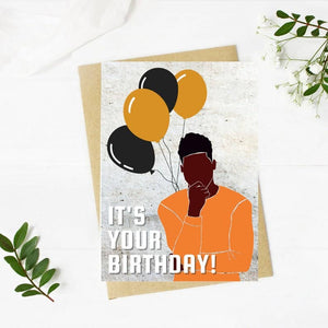 African American Man Birthday Card