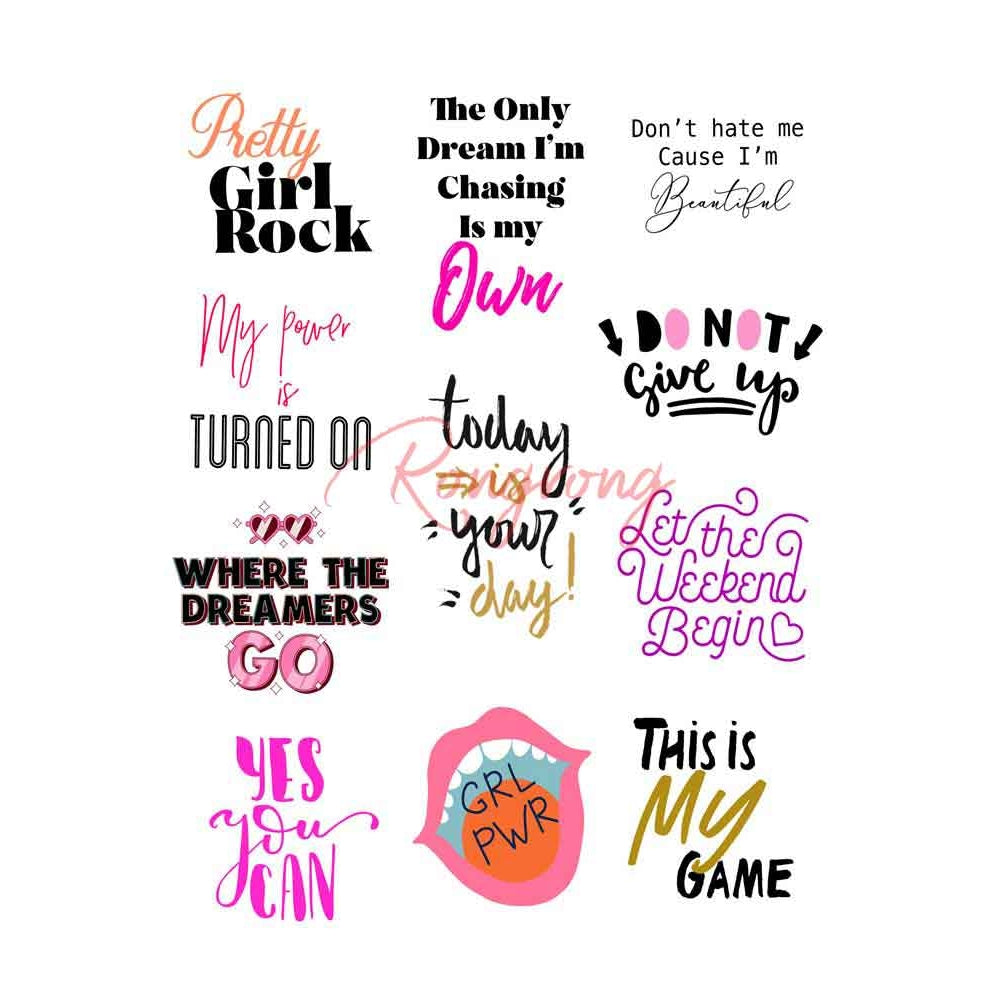 Pretty Girl Rock Planner Sticker Pack