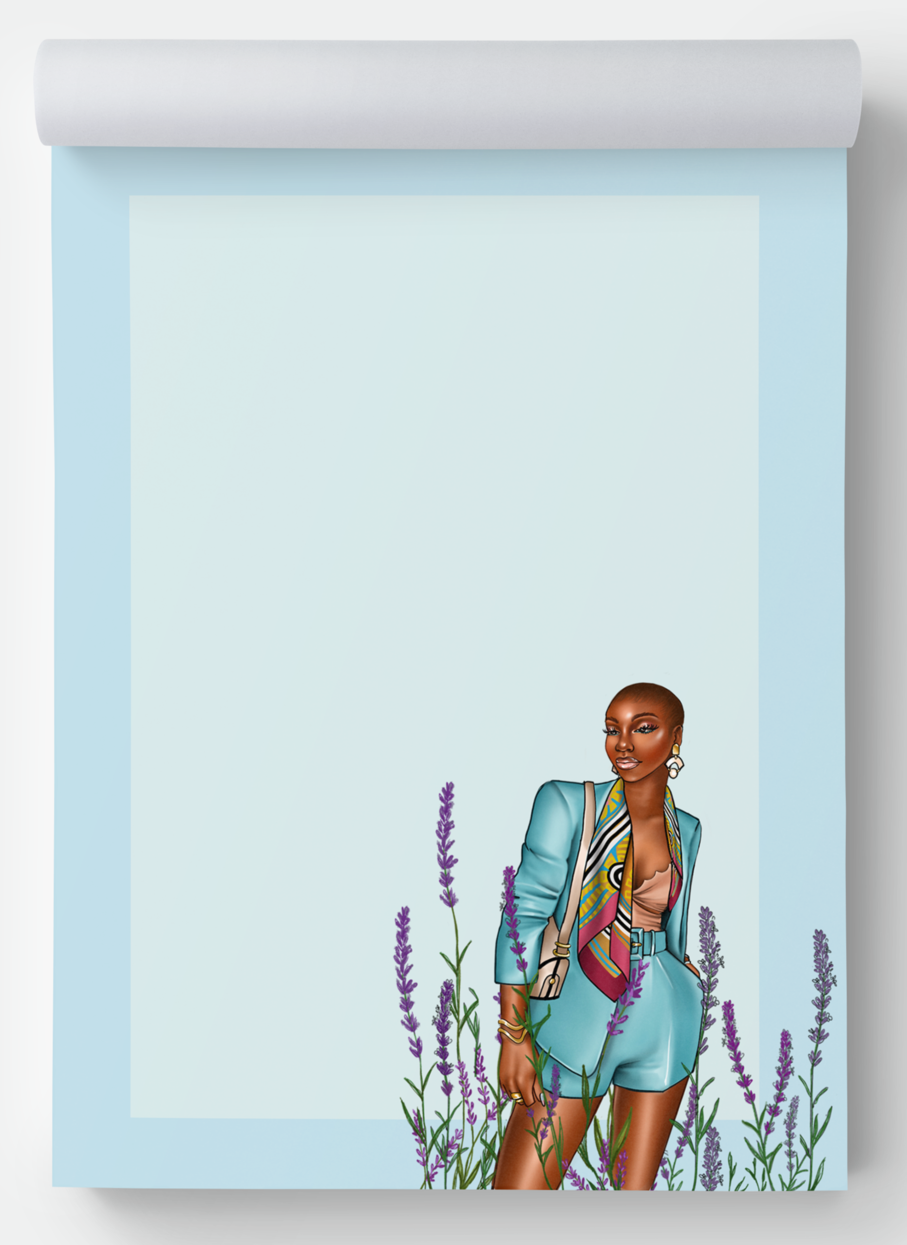 Lavendar Blue notepad