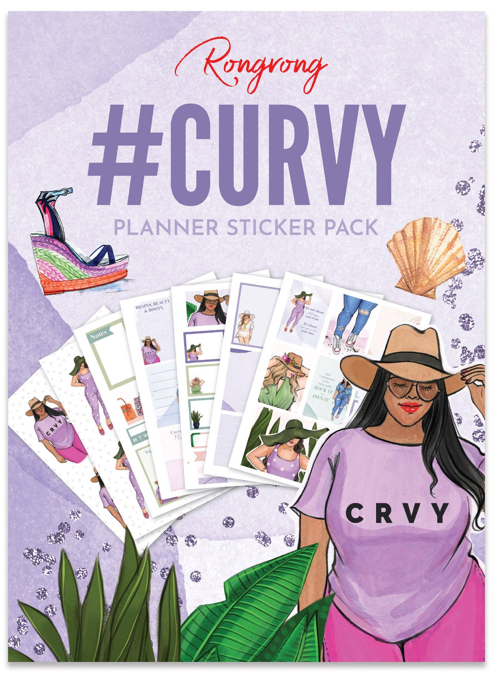 #Curvy sticker pack